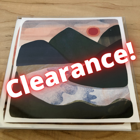 CLEARANCE - Tin Cup Design Blank Greeting Cards