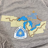 8 State Logo Soft Tee - Tri Blend - Unisex