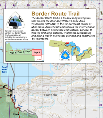 Border Route Trail Map Set