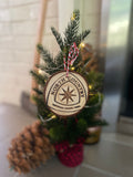 Handmade NCNST Emblem Wooden Ornament