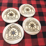 SALE - Hand-branded NCNST Emblem Wooden Coasters (set of 4)